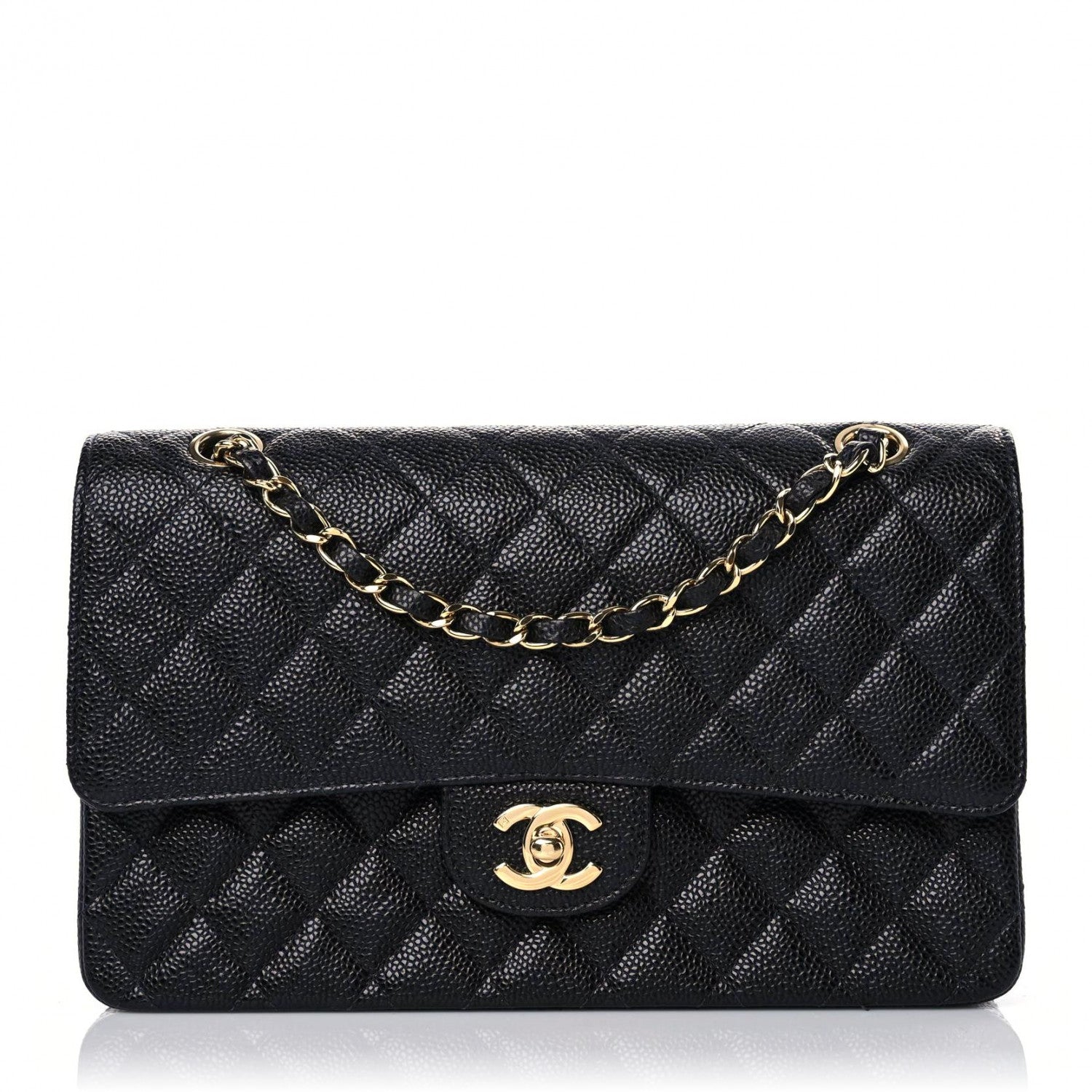Chanel Caviar Quilted Medium Double Flap Black 1 of 14