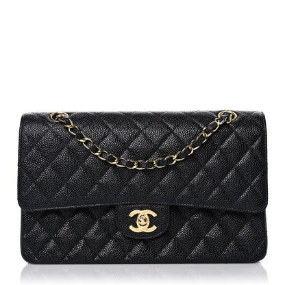 Chanel Caviar Quilted Medium Double Flap Black 1 of 14