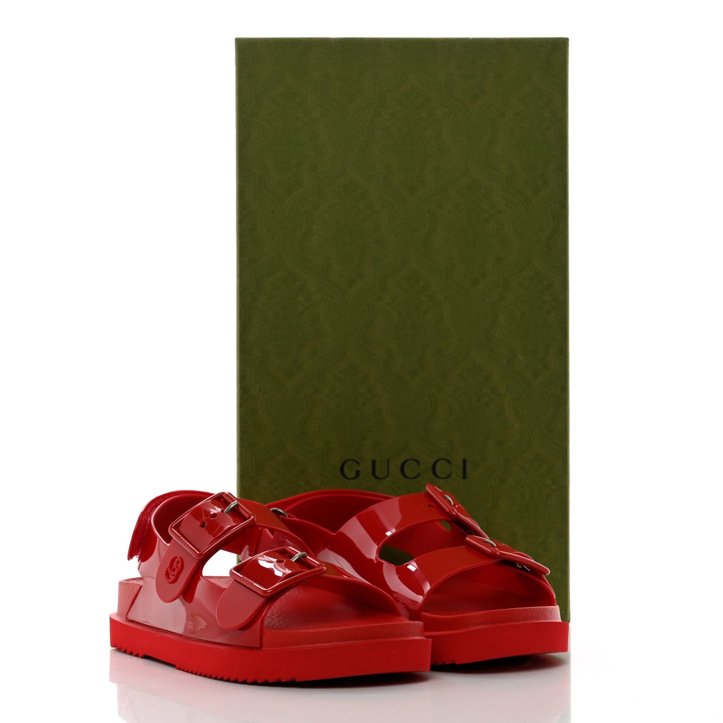 Rubber Mini Double G Womens Isla Dad Sandals 35 Maple Red
