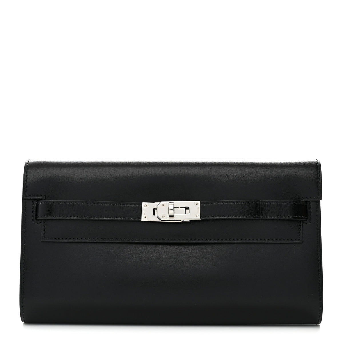 Hermes Box Kelly Wallet To Go Black 1 of 10