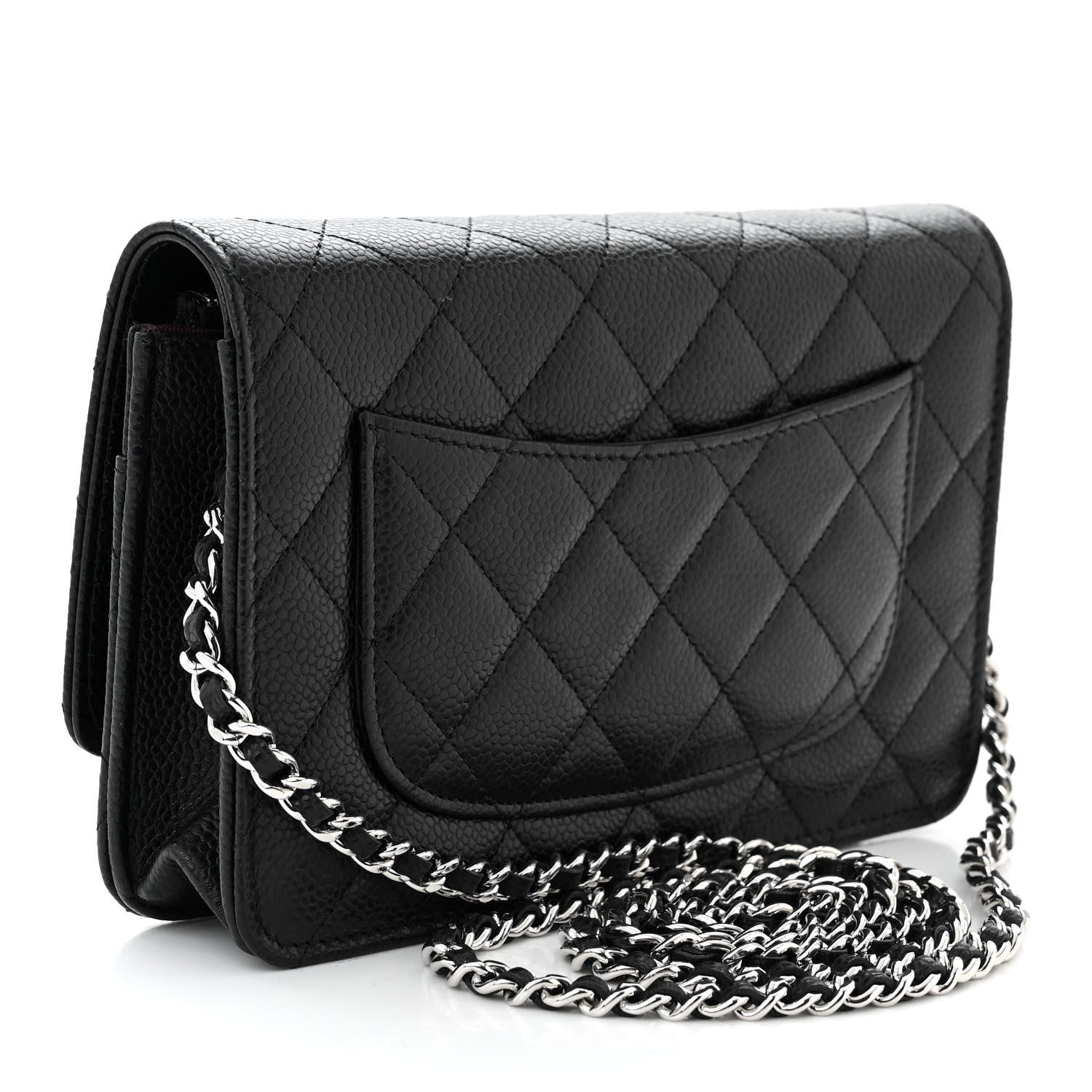 Chanel Caviar Quilted Wallet on Chain WOC Black 3 of 12