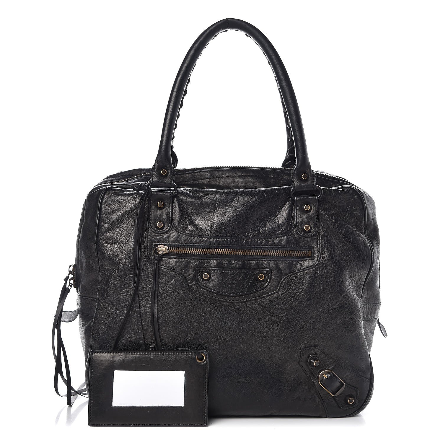 Balenciaga Agneau Classic Hardware Shoulder Bag Black 1 of 13