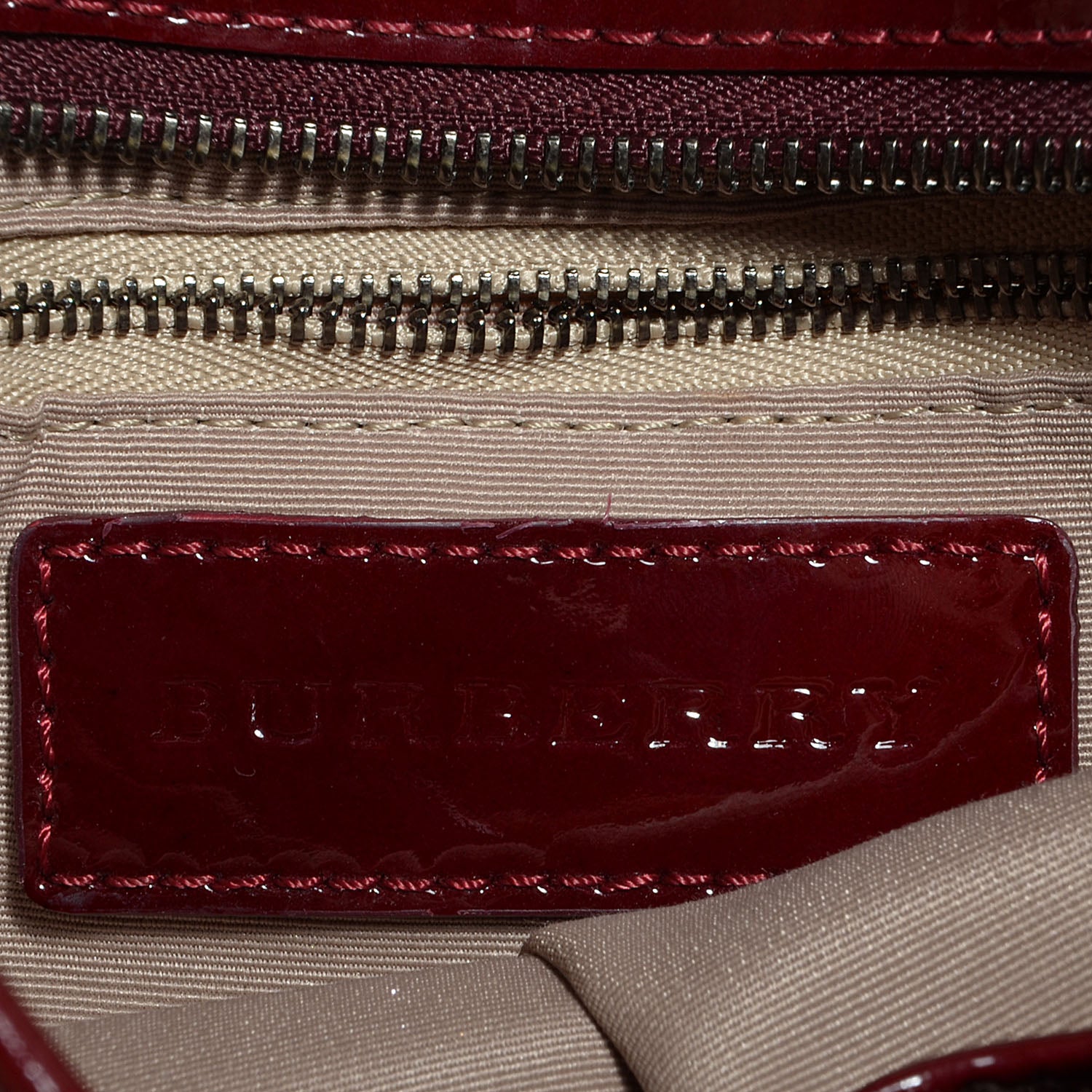 Burberry Patent Supernova Check Stars Small Julia Crossbody Bag Berry Red 6 of 8
