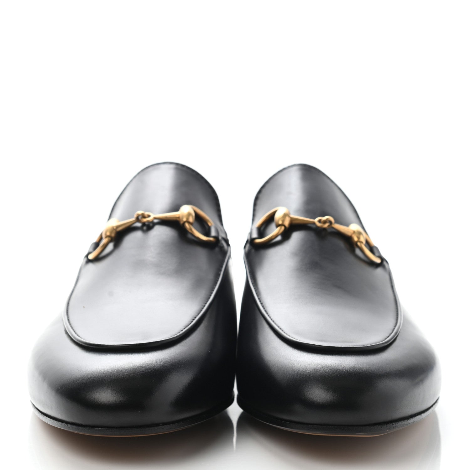 Gucci Calfskin Womens Princetown Slippers 37.5 Black 2 of 8