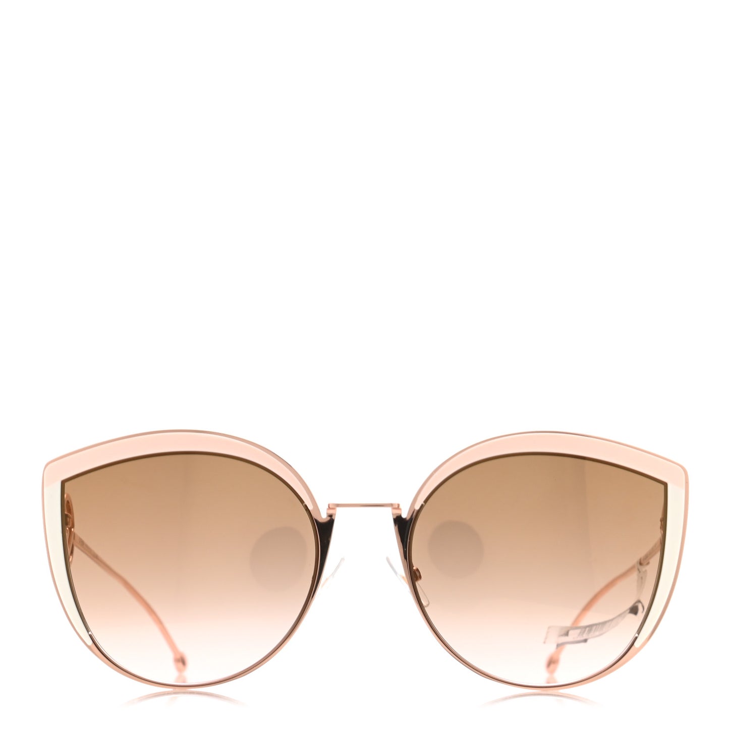 Metal Acetate F is Fendi Cat Eye Sunglasses FF 0290/S Pink Gold