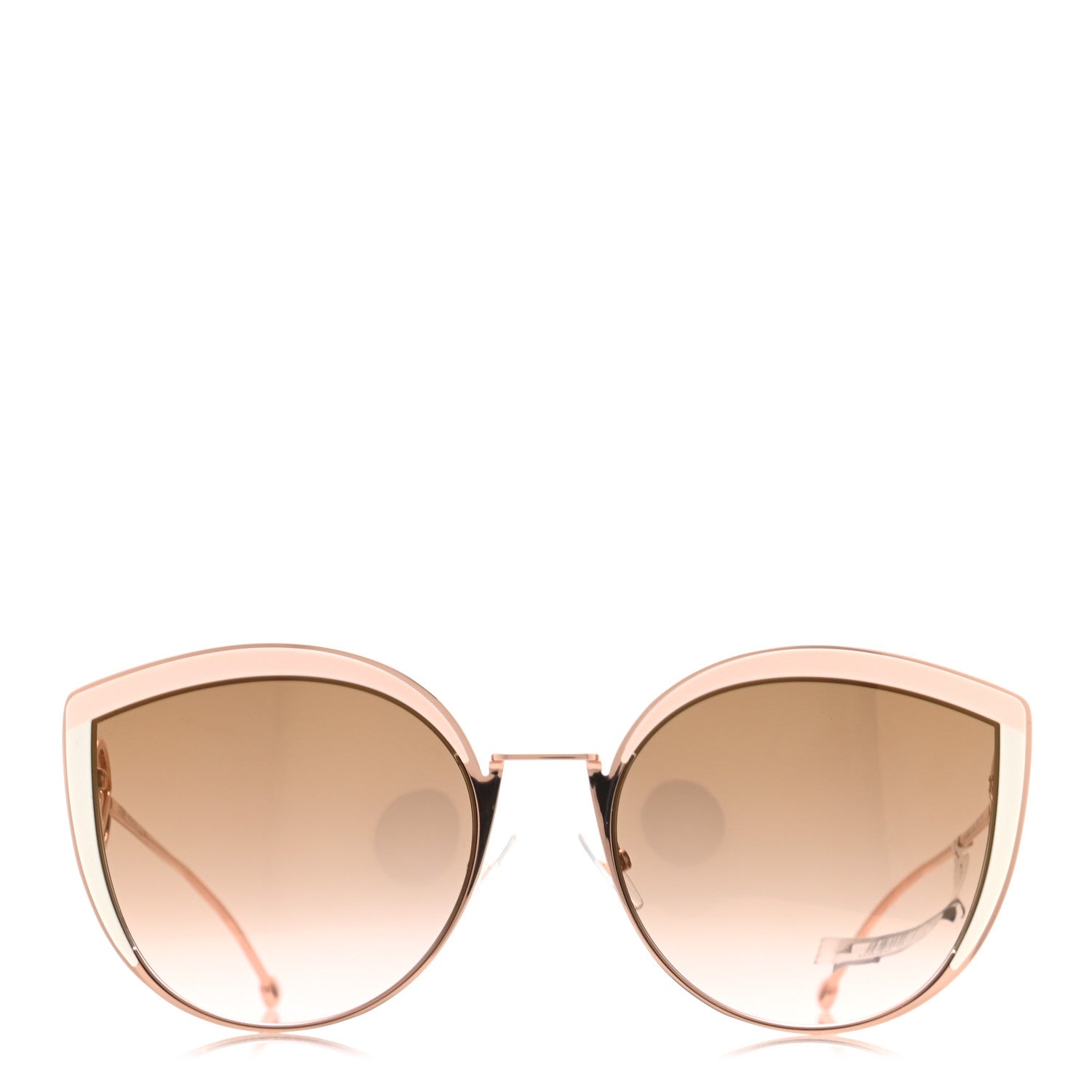 Fendi Metal Acetate F is Fendi Cat Eye Sunglasses FF 0290/S Pink Gold 2 of 6