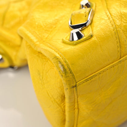 Balenciaga Agneau Classic Silver Hardware City S Jaune Soleil 10 of 31