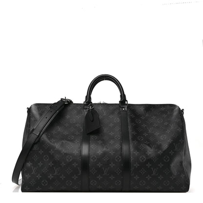 Louis Vuitton Monogram Eclipse Keepall Bandouliere 55 1 of 9