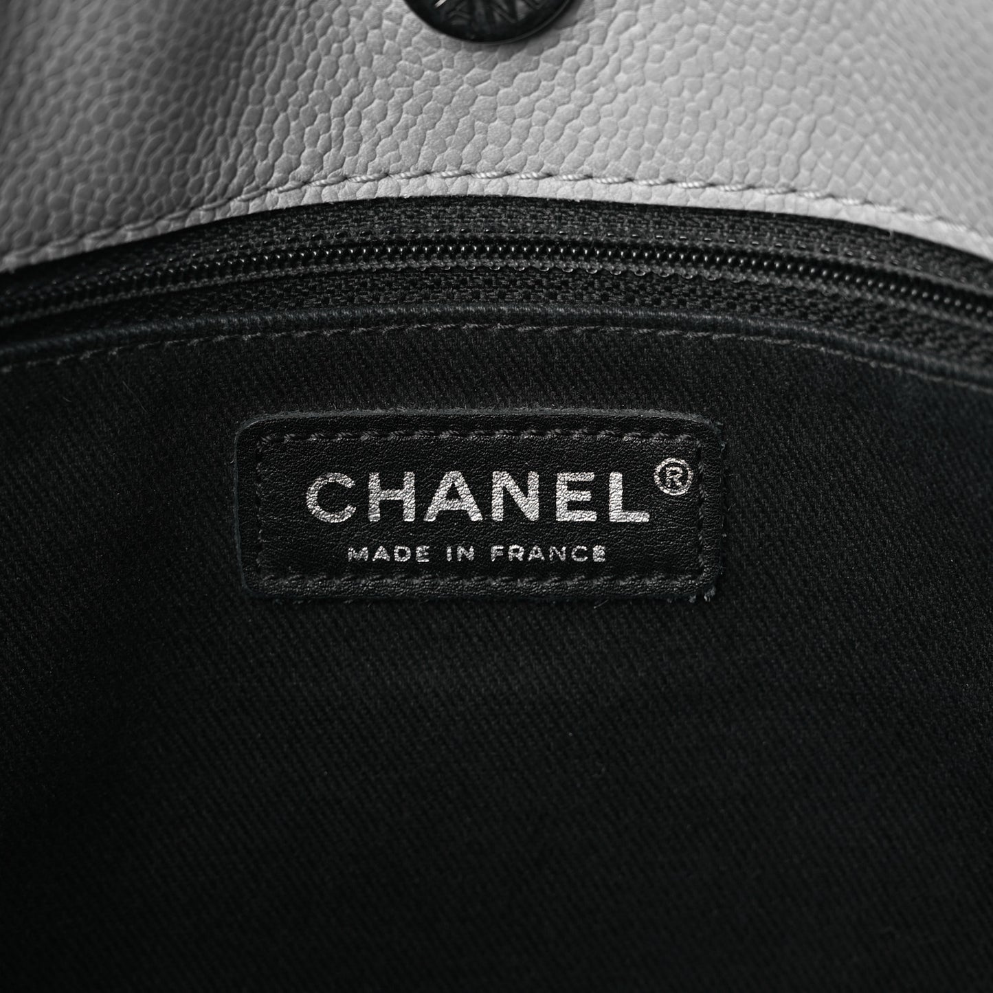 Caviar CC Timeless Shoulder Bag Grey