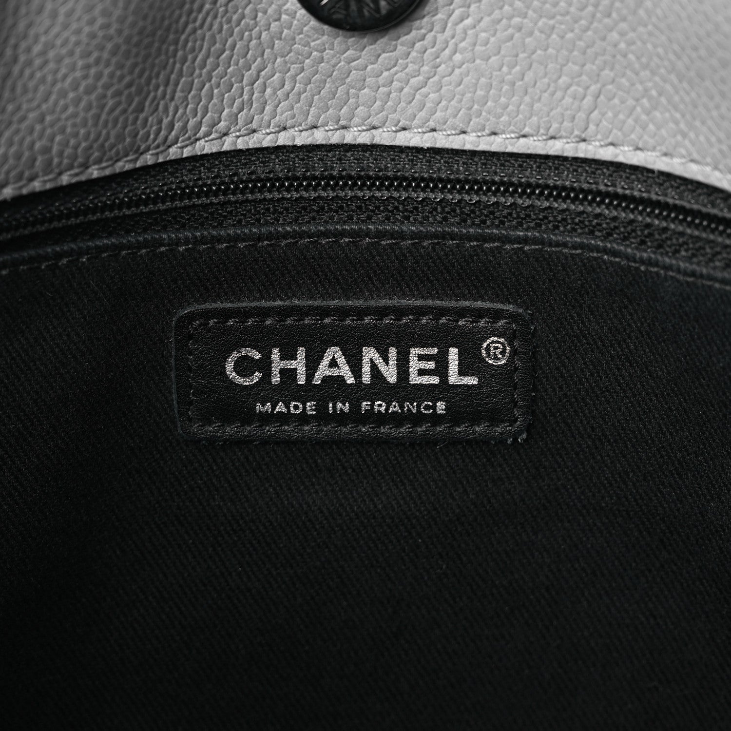 Chanel Caviar CC Timeless Shoulder Bag Grey 6 of 11