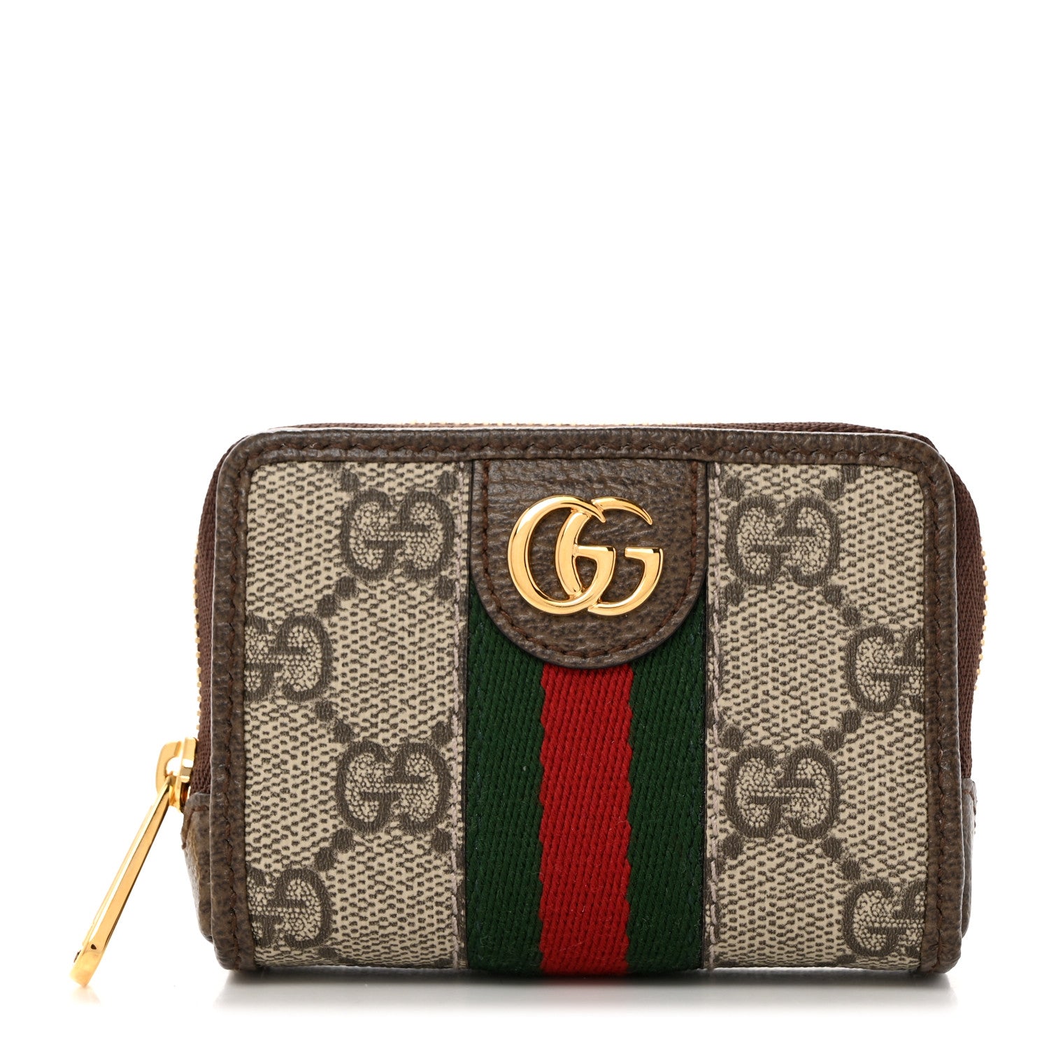 Gucci GG Supreme Monogram Web Ophidia Playing Card Case Beige New Acero 1 of 7