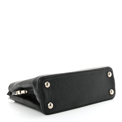 Louis Vuitton Taurillon Capucines BB Black 4 of 13