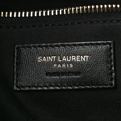 Saint Laurent Linen Calfskin Rive Gauche North South Tote Natural 6 of 9