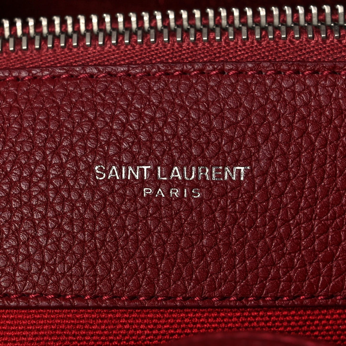 Grained Calfskin Small Supple Sac De Jour Dark Pallisandre