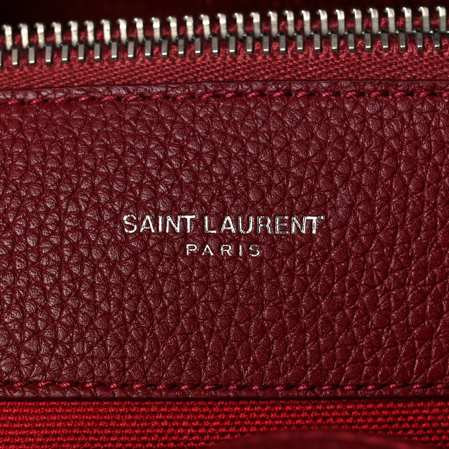 Saint Laurent Grained Calfskin Small Supple Sac De Jour Dark Pallisandre 7 of 10