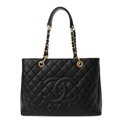 Chanel Caviar Quilted Grand Shopping Tote GST Black 1 of 10