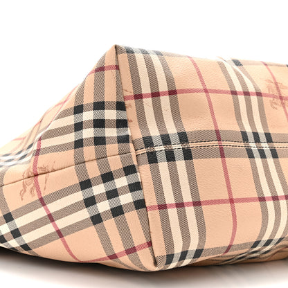 Burberry Haymarket Check Medium Salisbury Tote Chocolate 9 of 10
