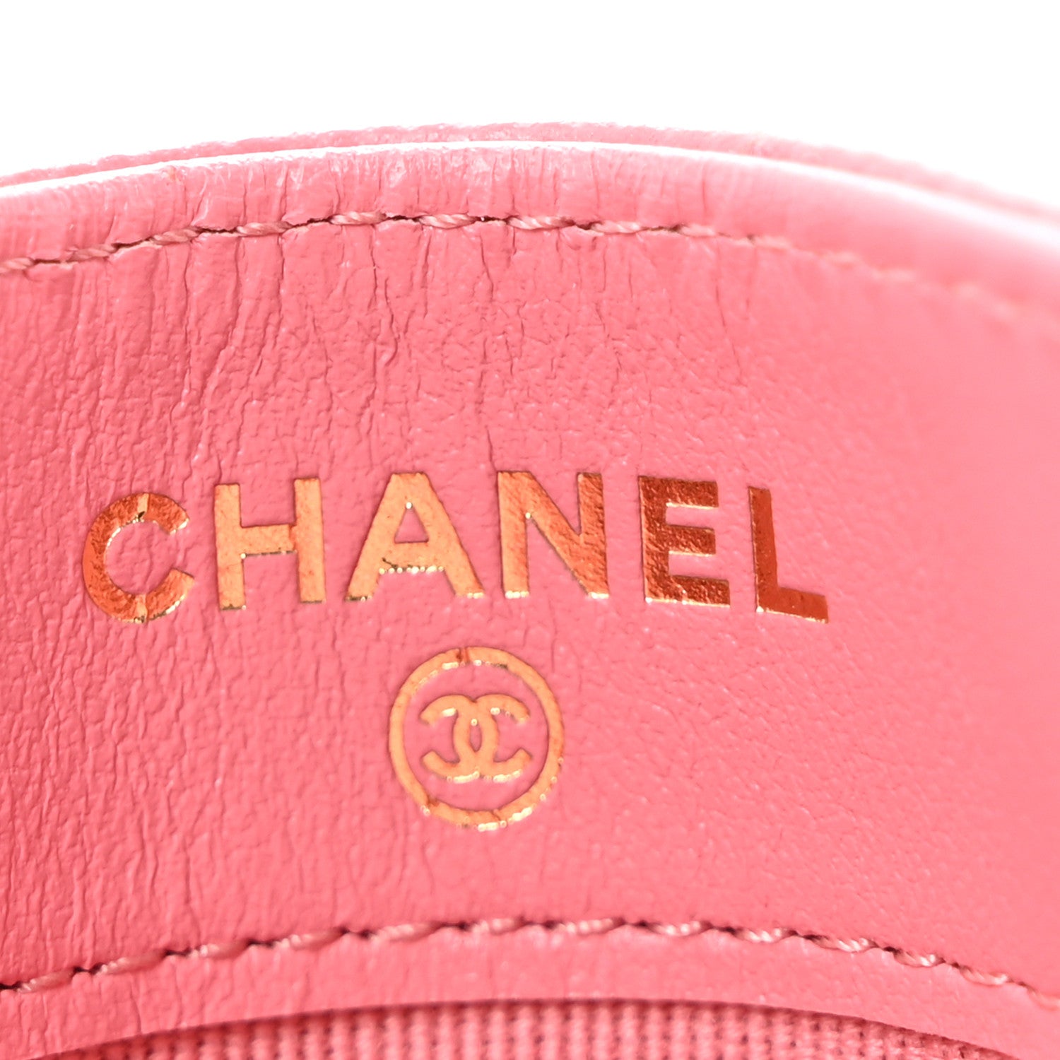 Chanel Caviar Quilted Card Holder Dark Pink 6 of 8
