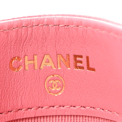 Chanel Caviar Quilted Card Holder Dark Pink 6 of 8