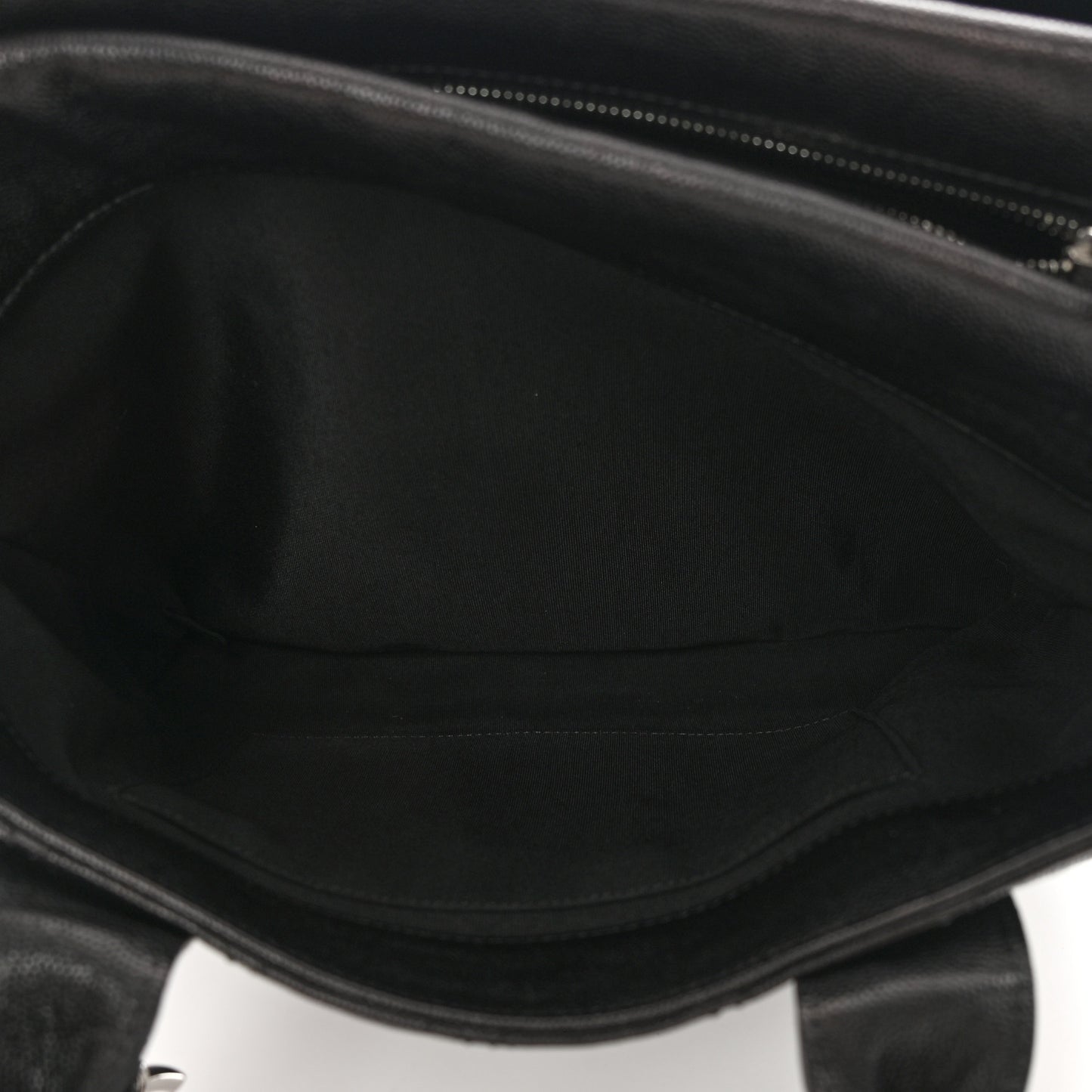 Caviar Quilted Large Urban Companion Top Handle Shopping Tote Black