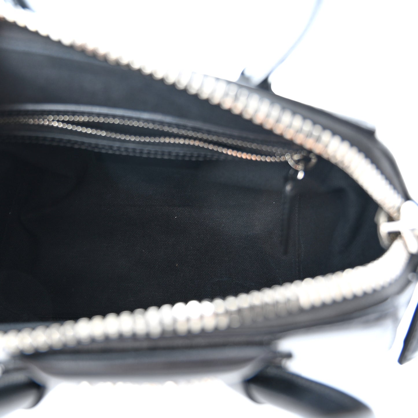 Shiny Lord Calfskin Mini Antigona Black