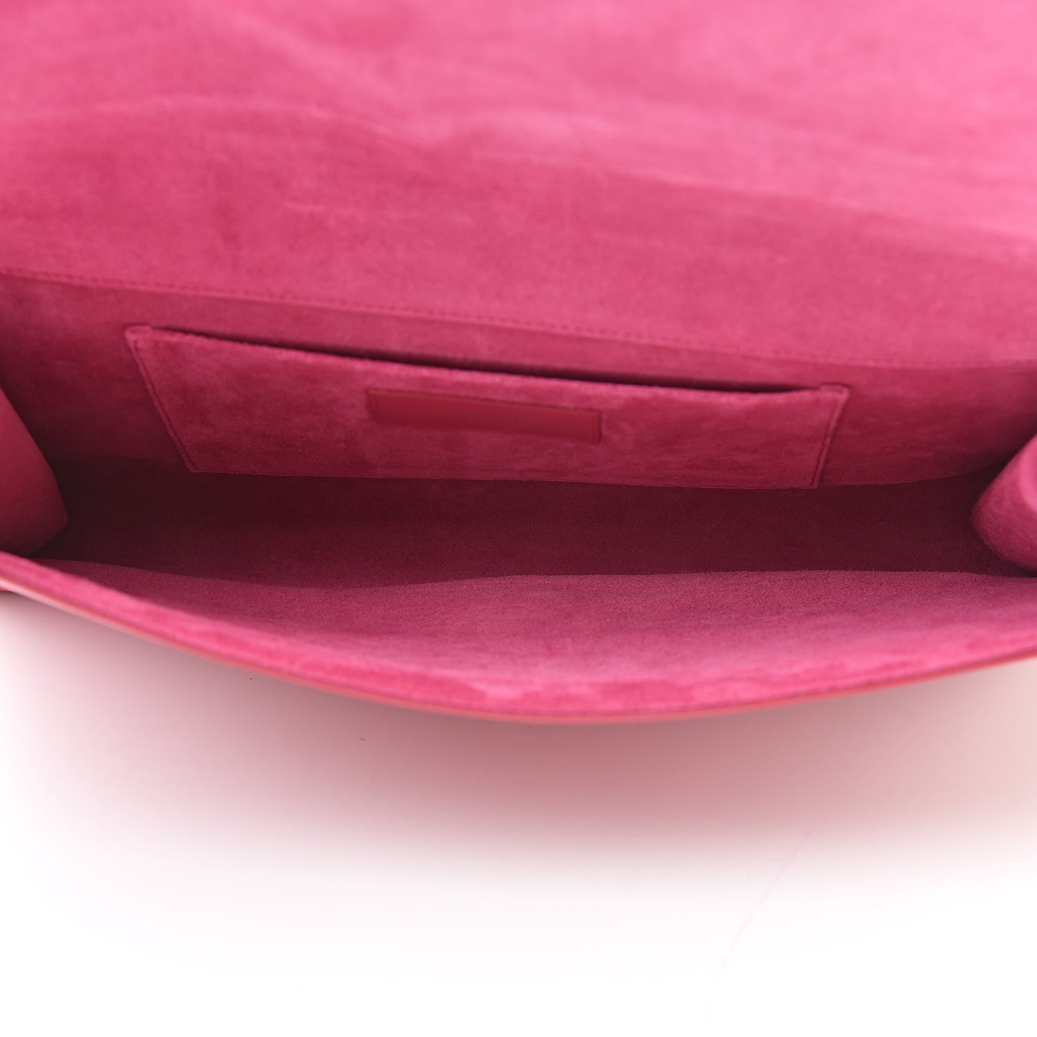Saint Laurent Calfskin Classic Y Ligne Clutch Fuchsia 5 of 9