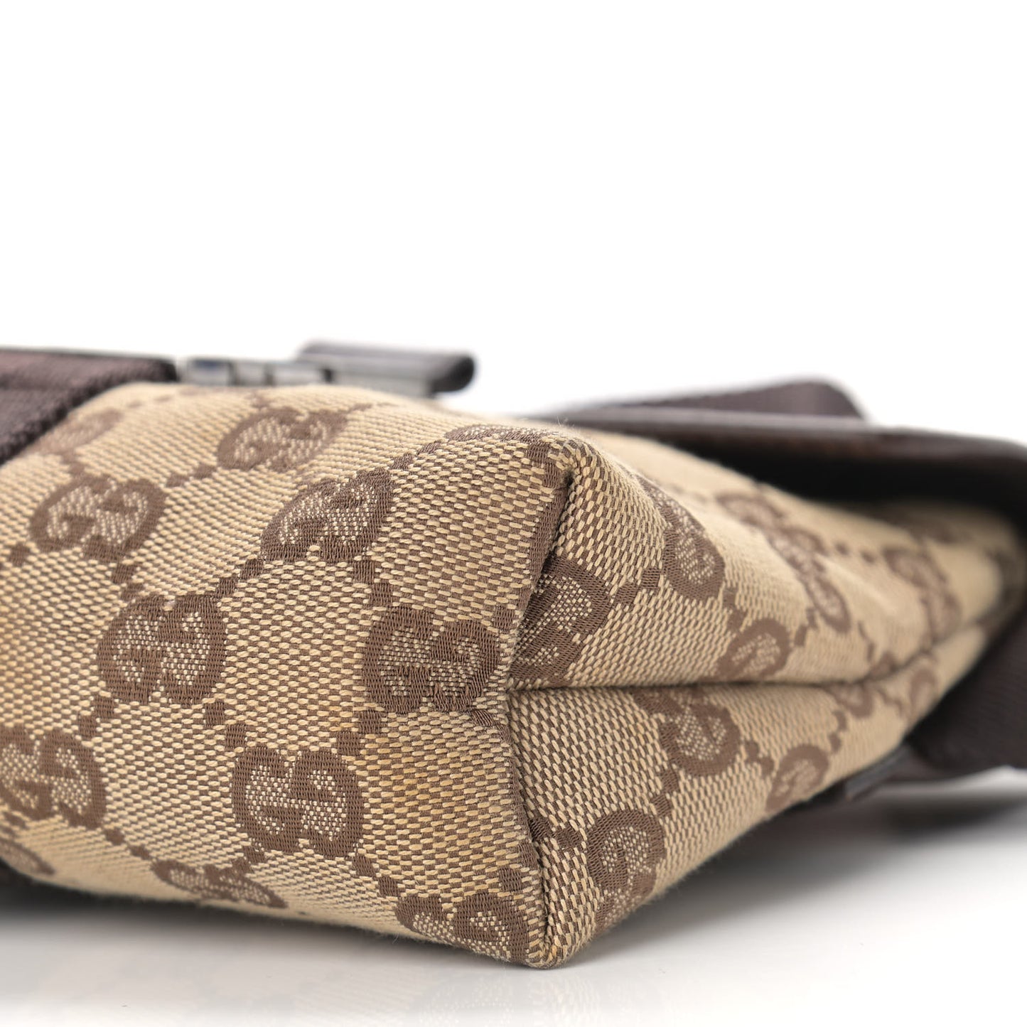Monogram Waist Pouch Bag Dark Brown