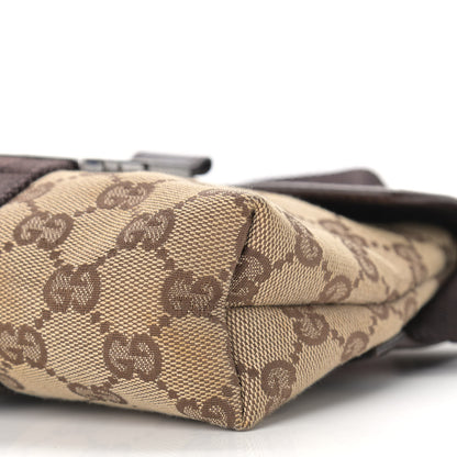 Gucci Monogram Waist Pouch Bag Dark Brown 9 of 11