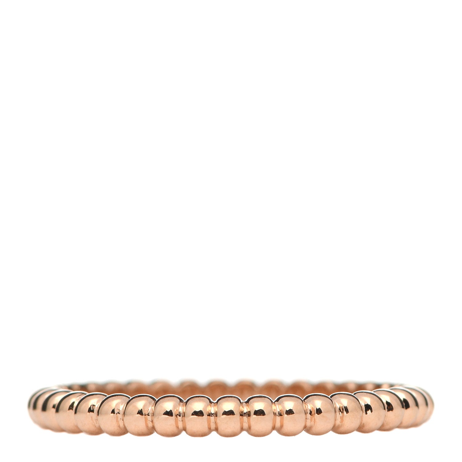 Van Cleef & Arpels 18K Yellow Gold Small Perlee Ring 57 8 1 of 5