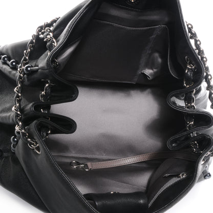 Chanel Lambskin Pearl Obsession Tote Black 5 of 7