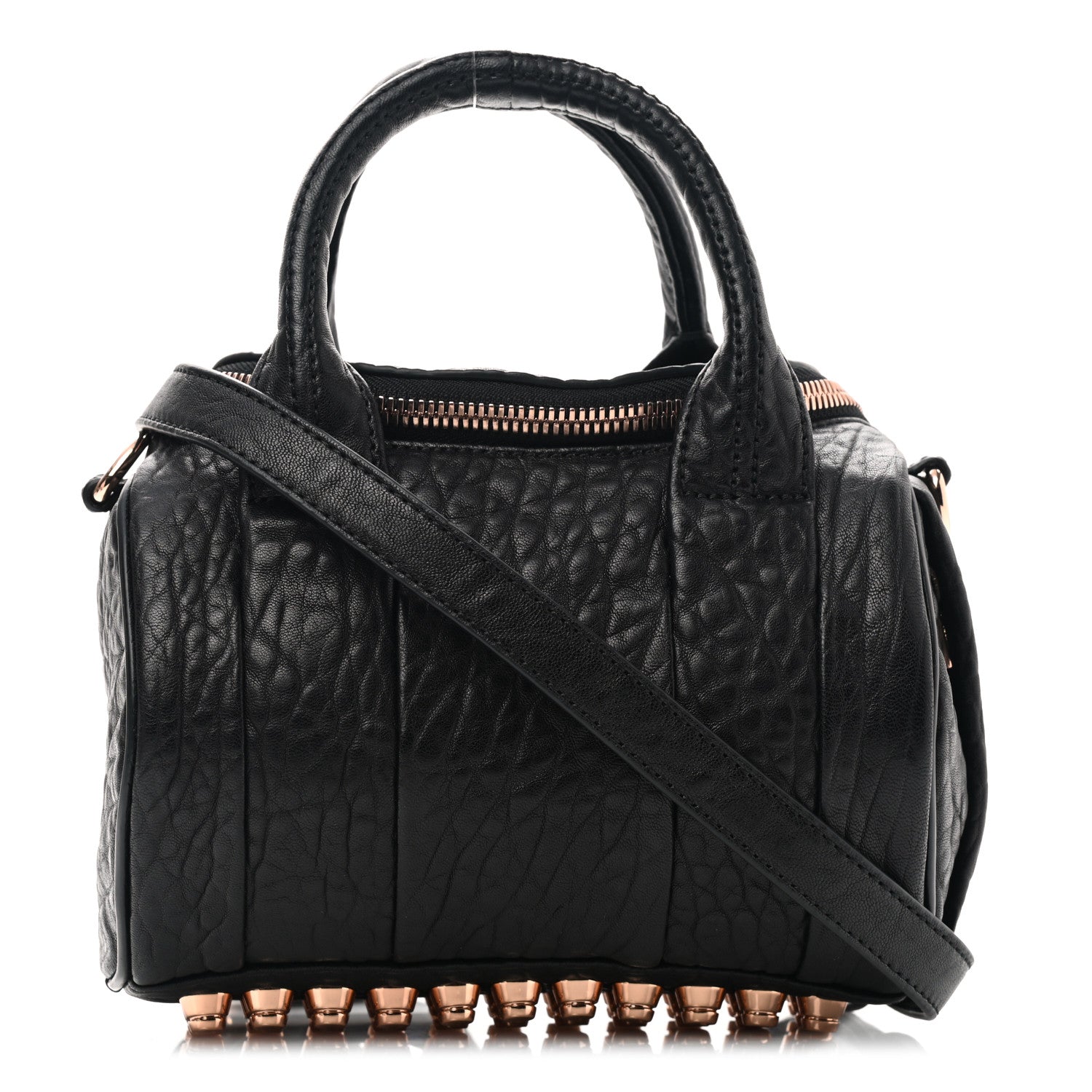 Alexander Wang Pebbled Lambskin Mini Rockie Black Rose Gold Hardware 1 of 9