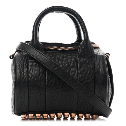 Alexander Wang Pebbled Lambskin Mini Rockie Black Rose Gold Hardware 1 of 9