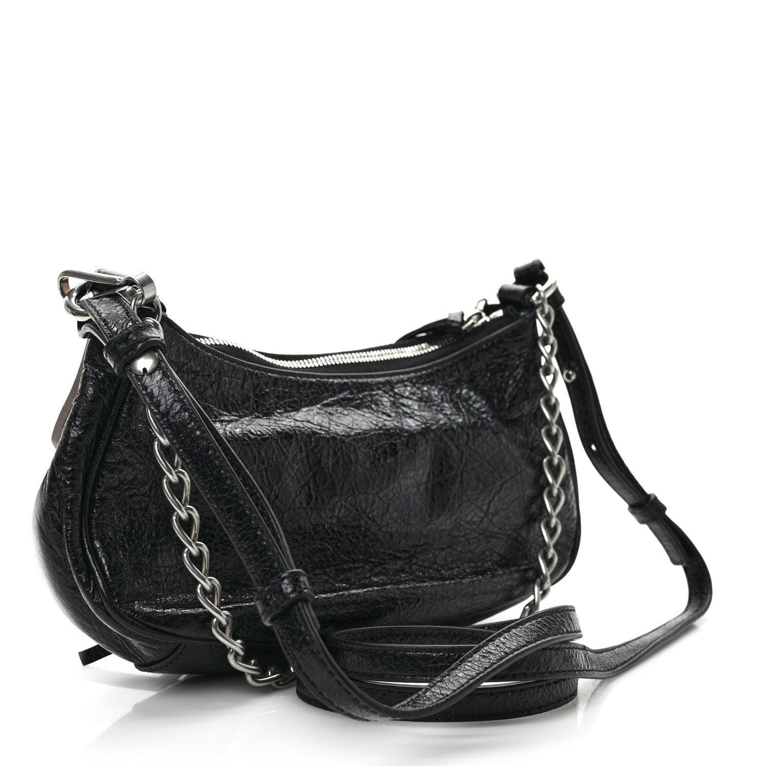 Balenciaga Agneau Arena Le Cagole Mini Purse With Chain Black 3 of 8