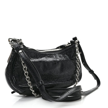 Balenciaga Agneau Arena Le Cagole Mini Purse With Chain Black 3 of 8