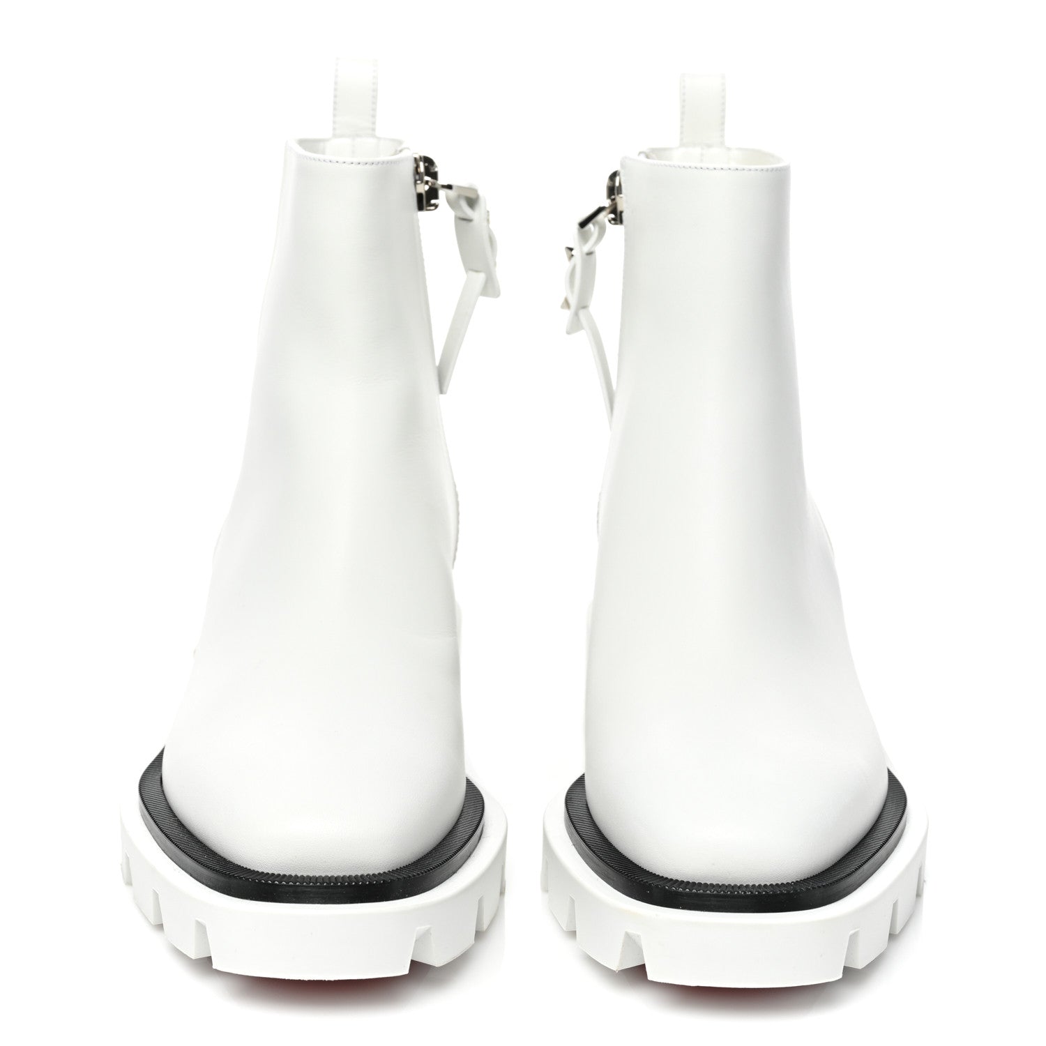 Christian Louboutin Calfskin Maxiboot Boots 37 Bianco 2 of 8