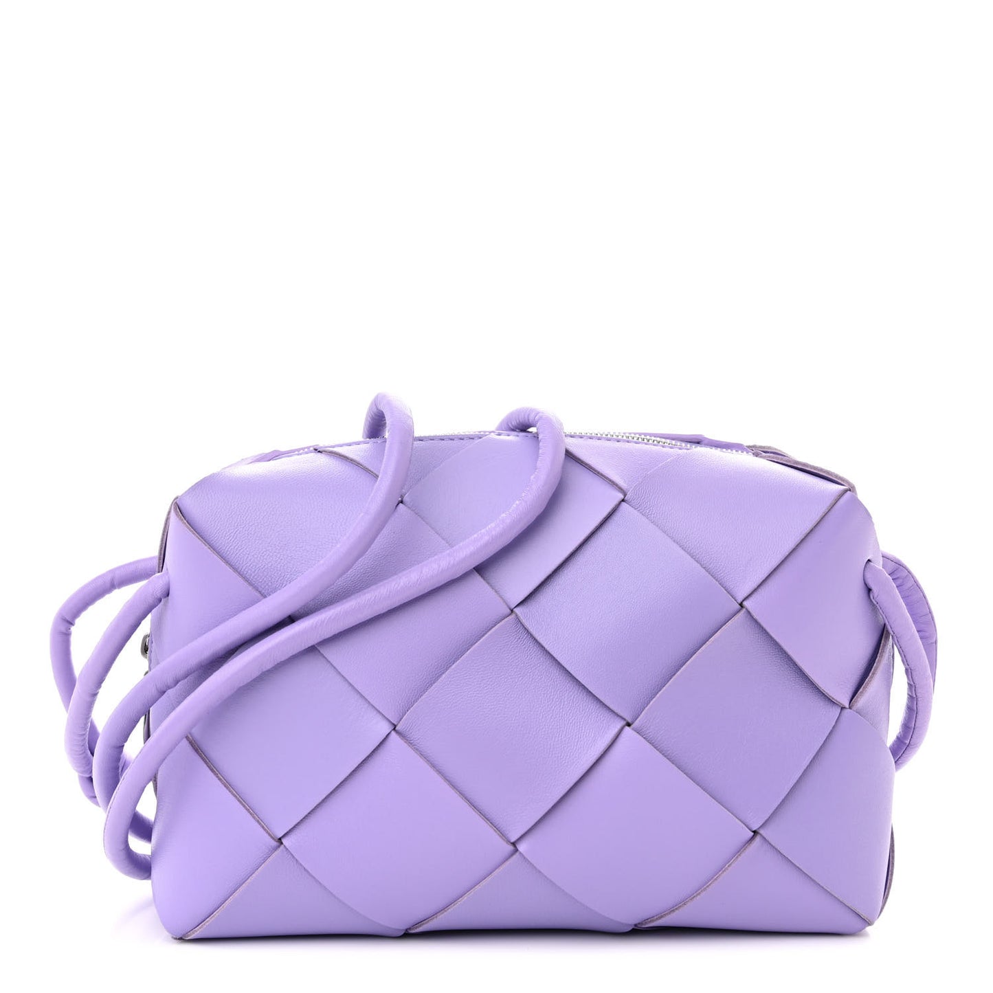 Lambskin Maxi Intrecciato Small Cassette Camera Bag Wisteria