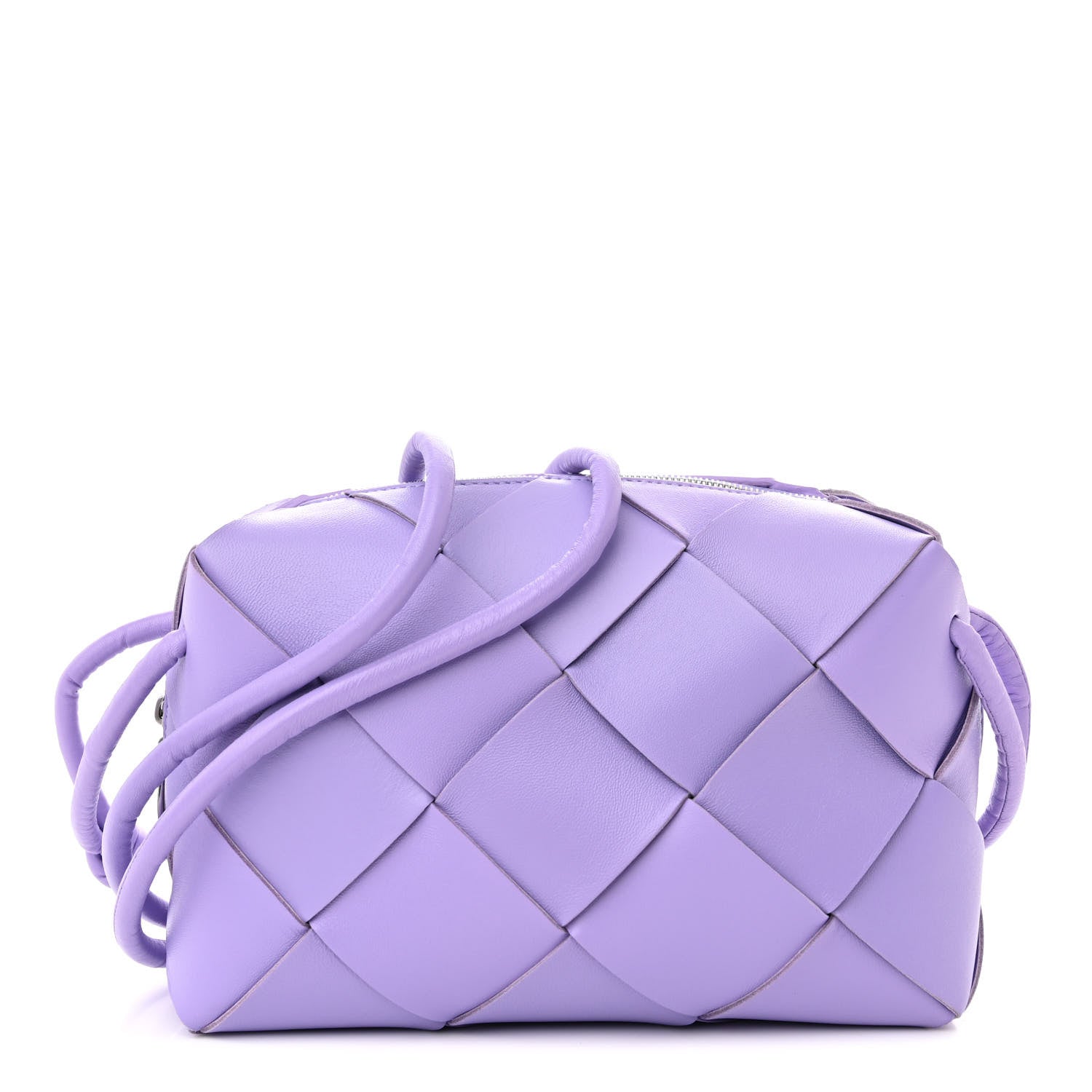 Bottega Veneta Lambskin Maxi Intrecciato Small Cassette Camera Bag Wisteria 1 of 9