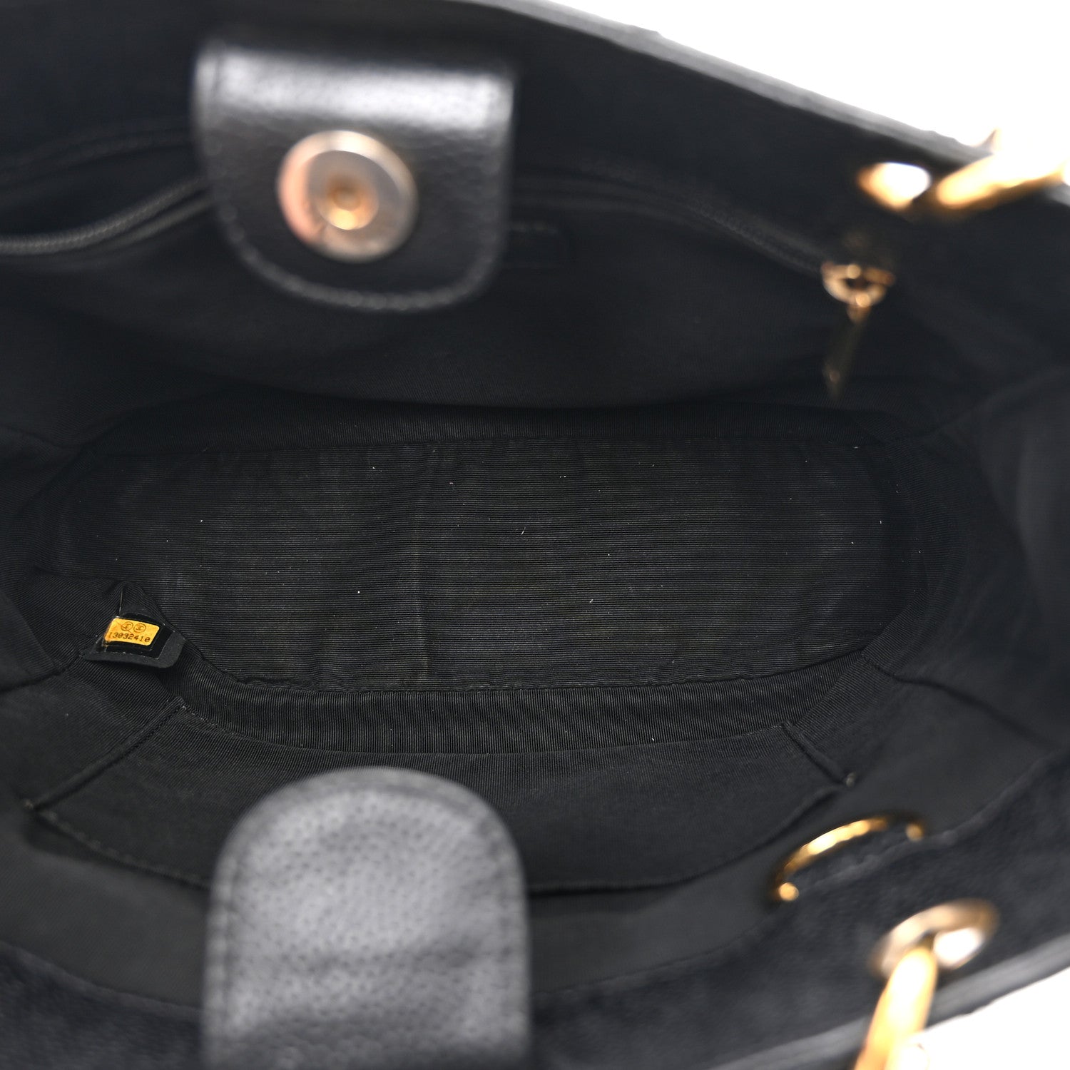 Chanel Caviar Quilted Petit Shopping Tote PST Black 5 of 10