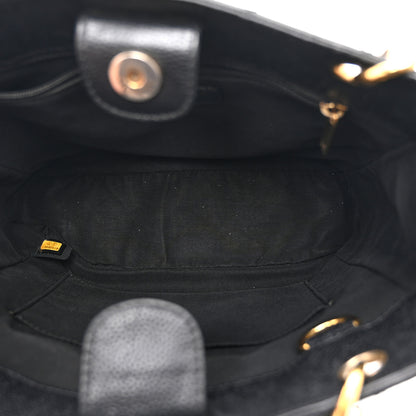 Chanel Caviar Quilted Petit Shopping Tote PST Black 5 of 10