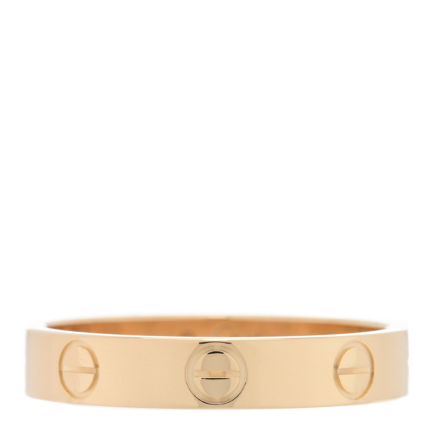Cartier 18K Yellow Gold 3.5mm LOVE Wedding Band Ring 54 6.75 1 of 5