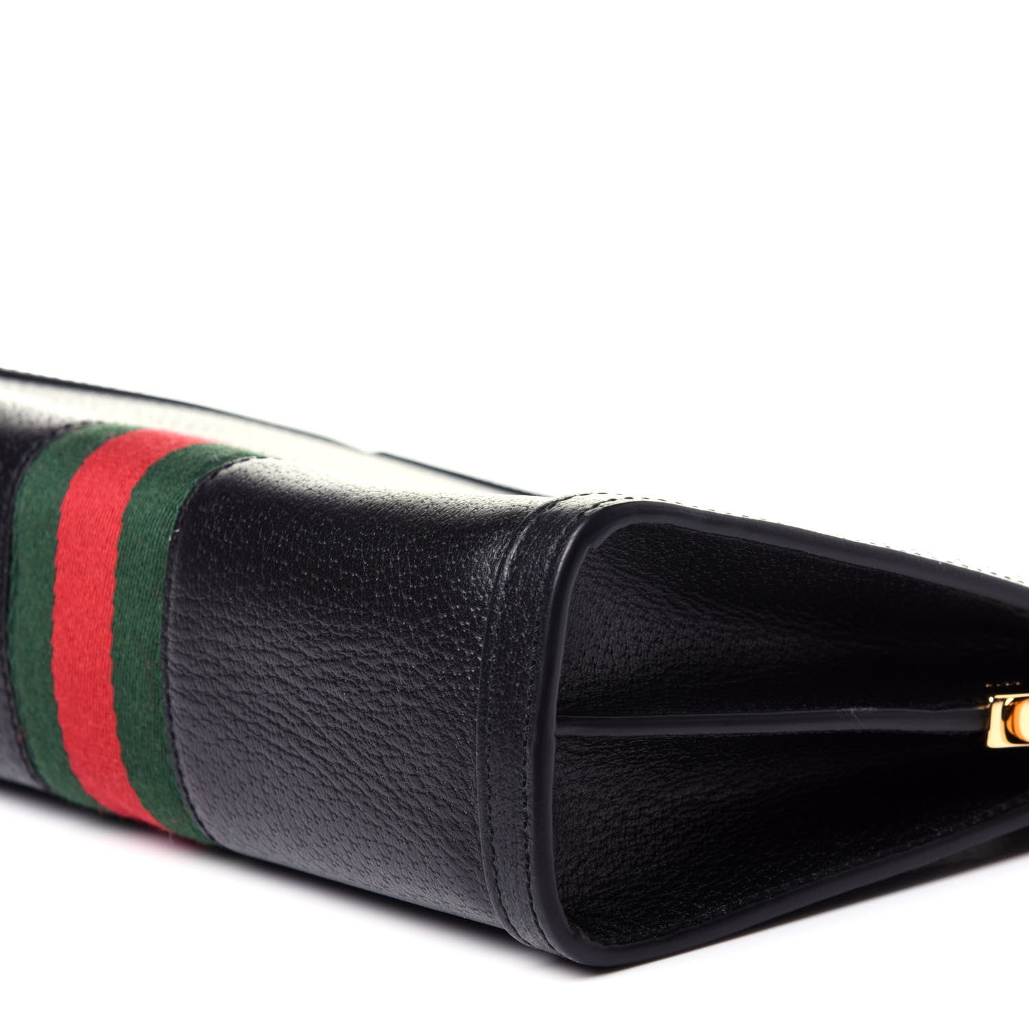 Gucci Calfskin GG Web Small Ophidia Chain Shoulder Bag Black 17 of 21