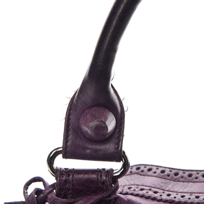 Balenciaga Agneau Giant Brogues Hardware City Raisin 17 of 24