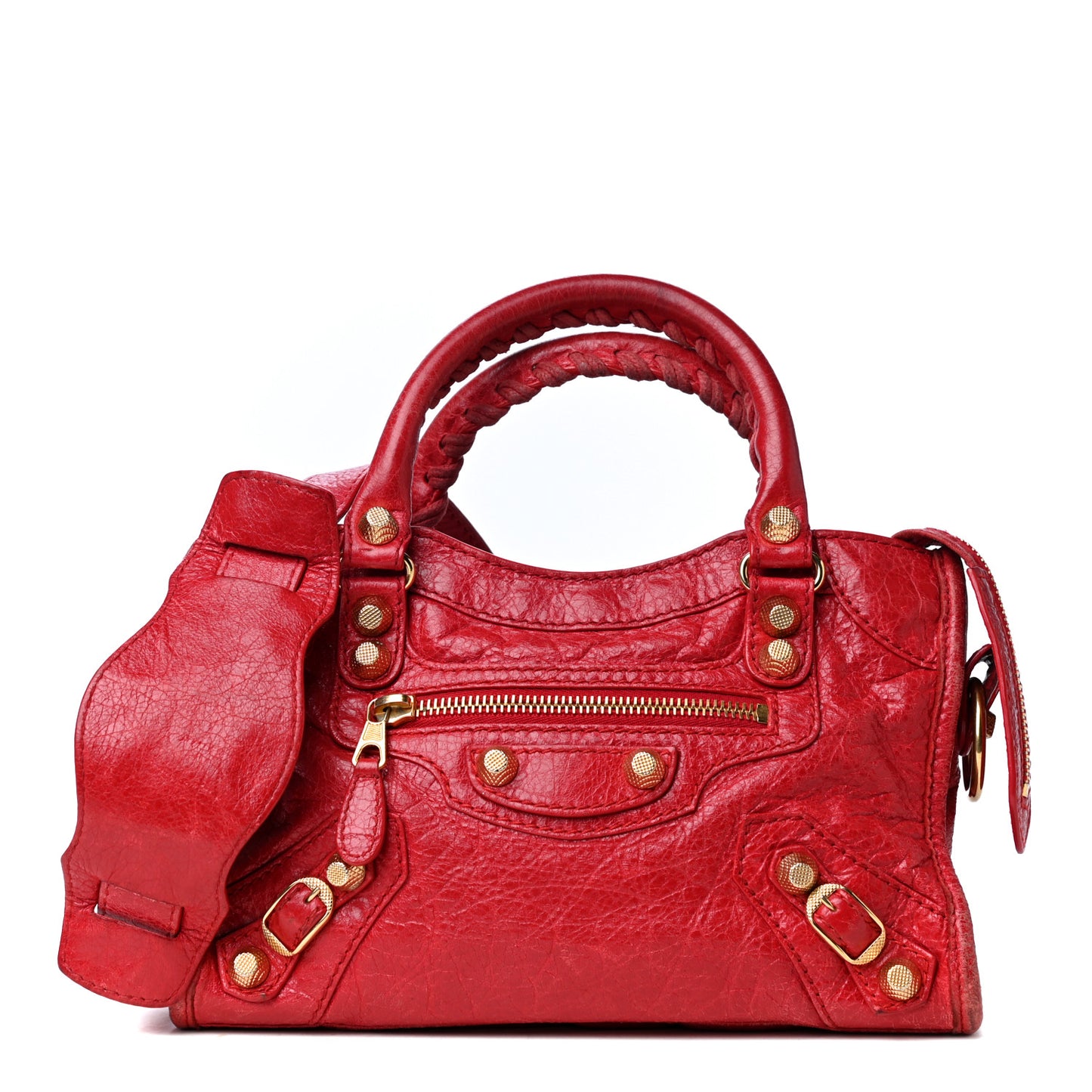 Agneau Giant 12 Gold Hardware Mini City Rouge Cardinal