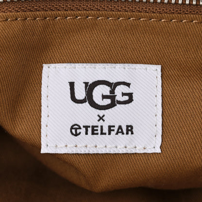 Telfar X UGG Suede Shearling Medium Shopping Bag Chestnut 6 of 9