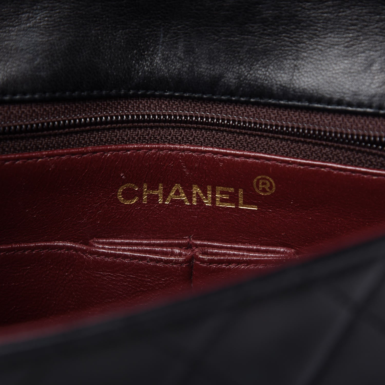 Chanel Lambskin Quilted Mini Square Flap Black 8 of 11