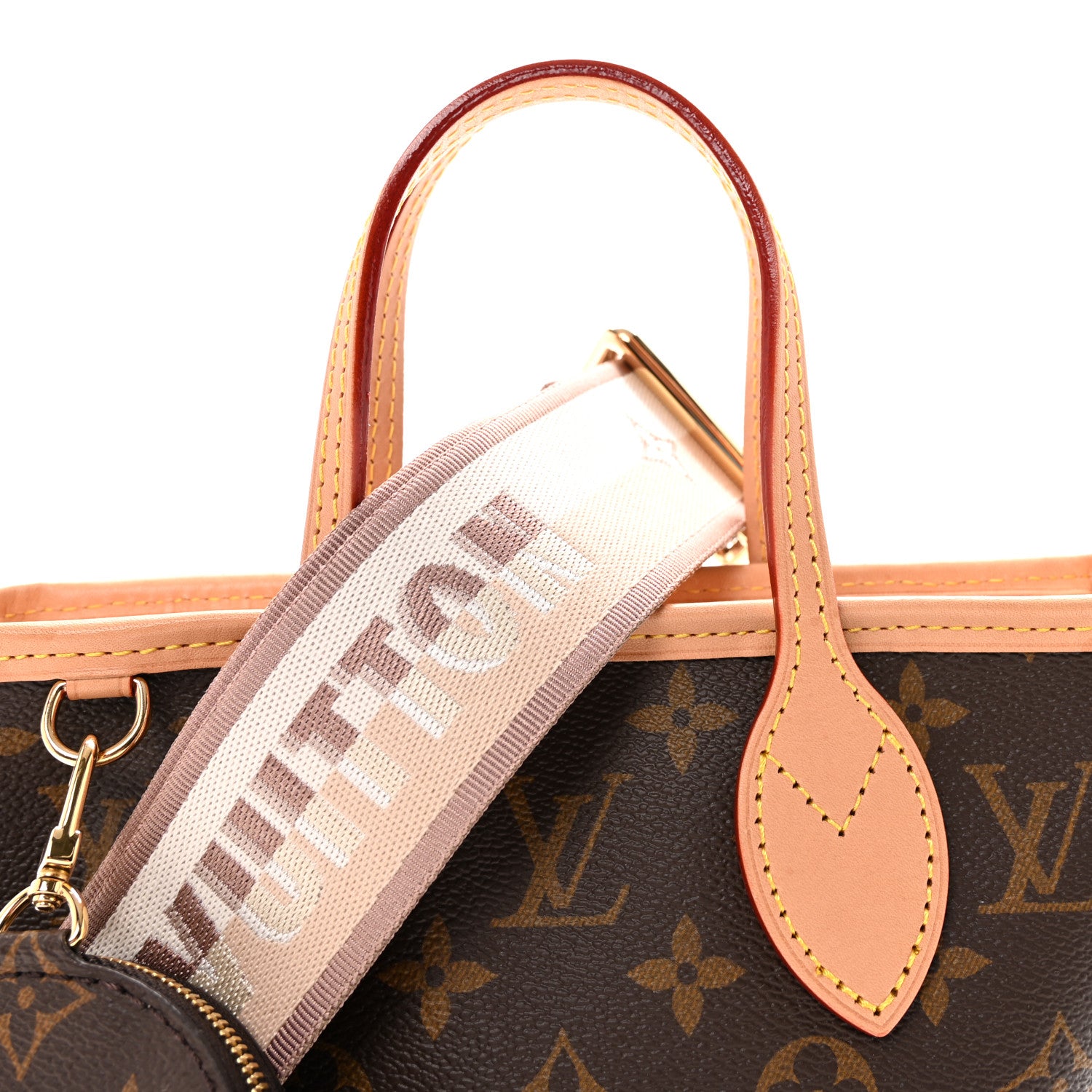 Louis Vuitton Monogram Neverfull BB Beige 7 of 9