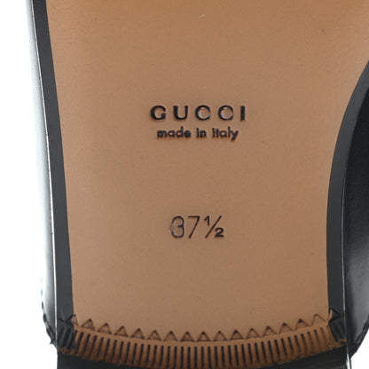 Gucci Calfskin Womens Princetown Slippers 37.5 Black 6 of 8