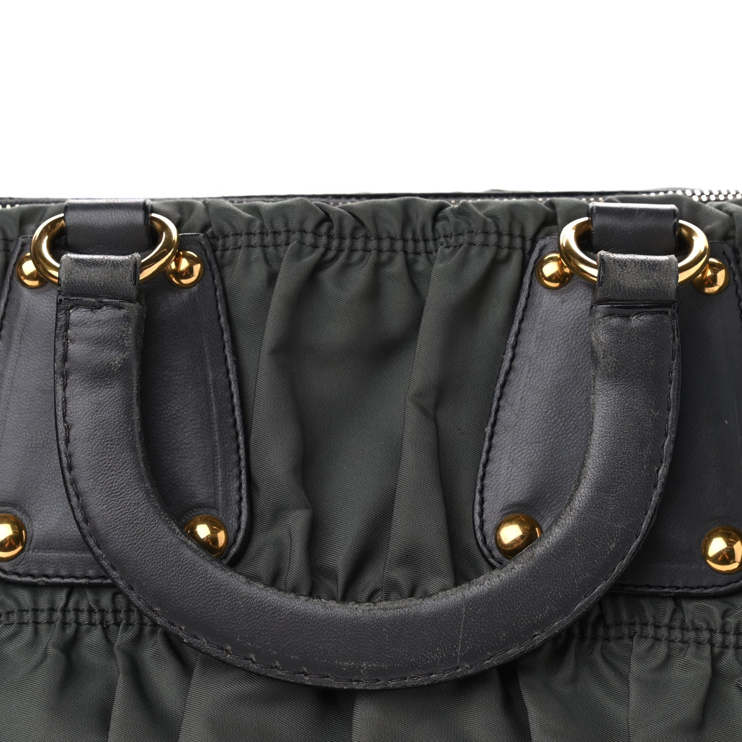 Prada Tessuto Nylon Gaufre Tote Fumo 11 of 18