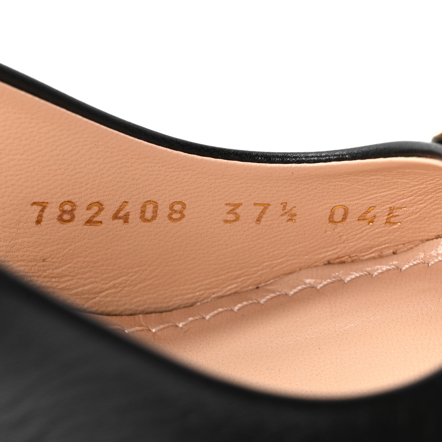 Gucci Malaga Kid Horsebit Erin 105mm Slingback Pumps 37.5 Black 9 of 10