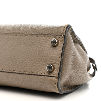 Fendi Cuoio Romano Snakeskin Selleria Mini Peekaboo Iconic Satchel Roccia Corda 10 of 17